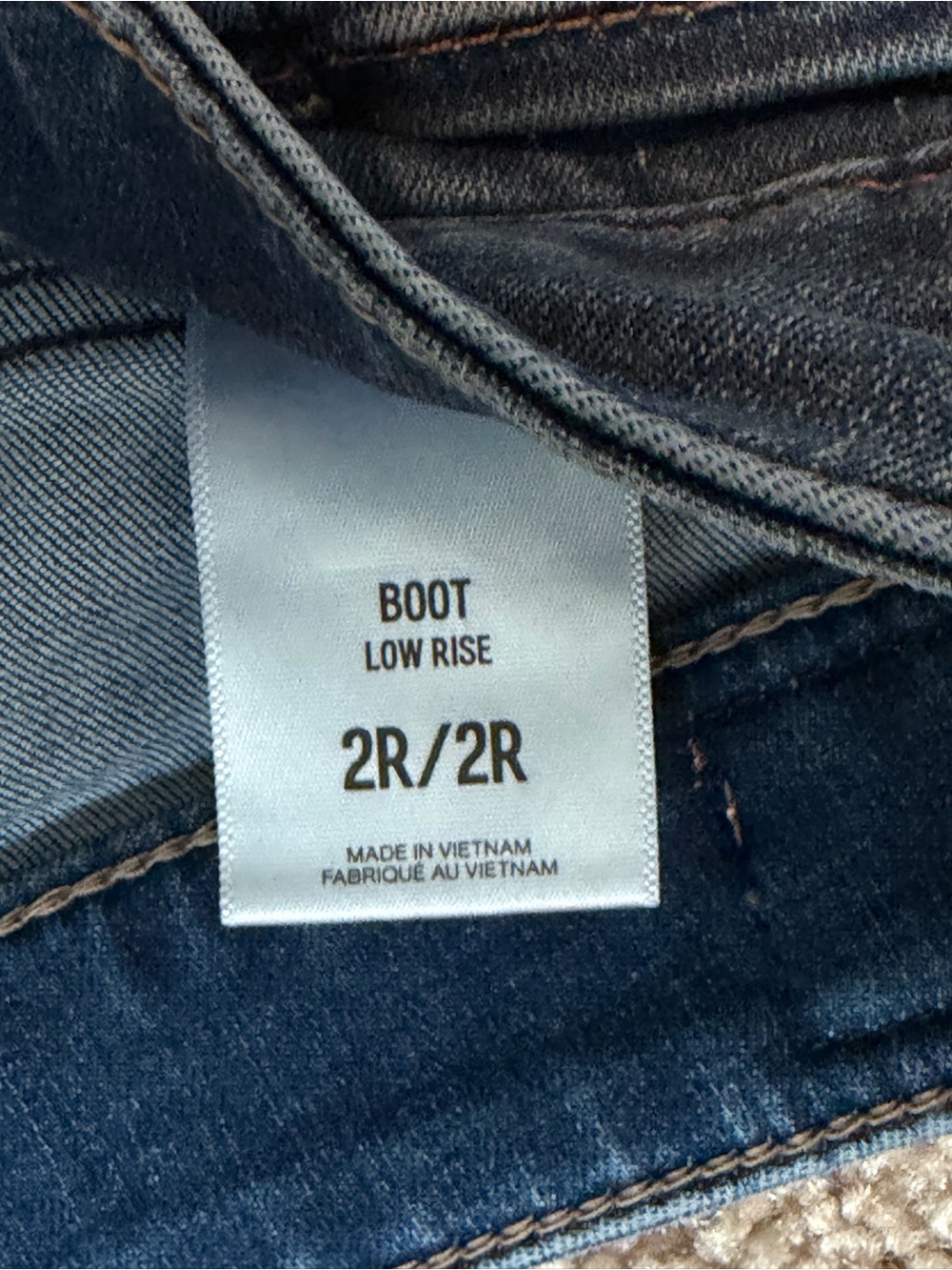Express Boot Low Rise Women's Jeans - Dark Blue